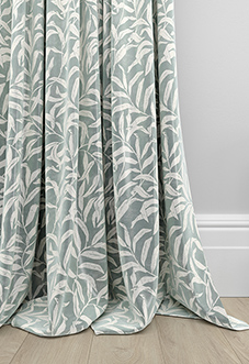 Trailing Vines, Victorian Blue - Made to Measure Curtains